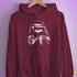 Pride Sloth LGBTQ Progress Pride Flag Sunglasses Hoodie - Maroon